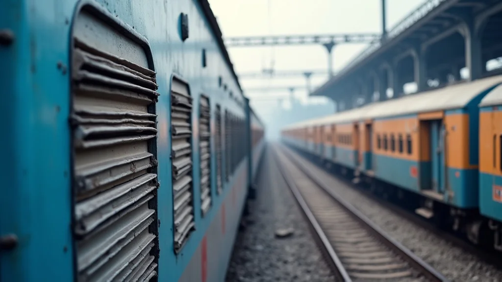 The image shows a train conductor checking a document related to the Railway Job Circular Bangladesh Latest Update Guide.