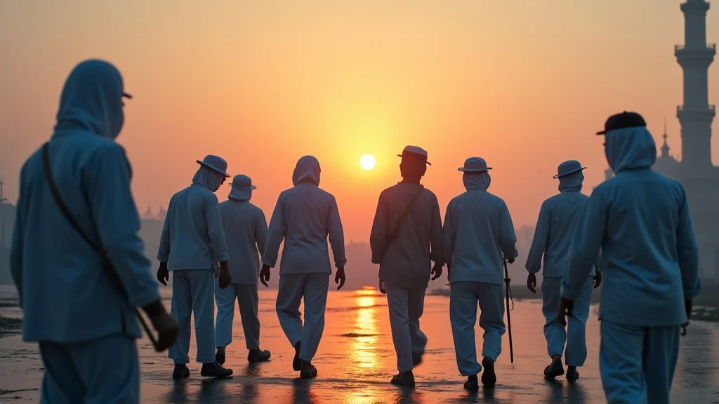 The image shows Bangladeshi workers arriving for jobs in Saudi Arabia, explaining their opportunities.